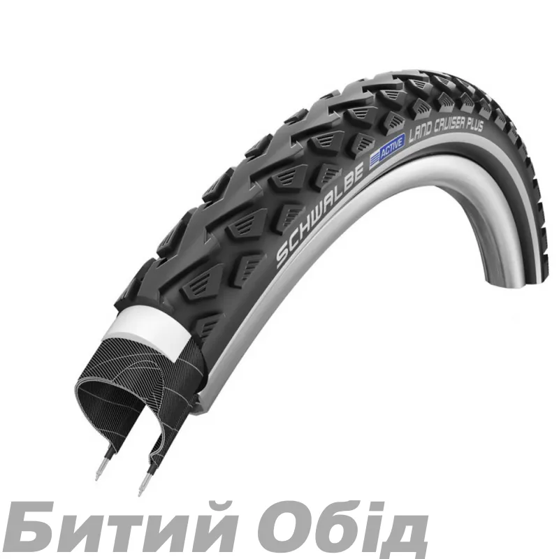 Покрышка 26x1.75 (47-559) Schwalbe LAND CRUISER PLUS PunctureGuard 47-559 B/B+RT HS450 Green Compound