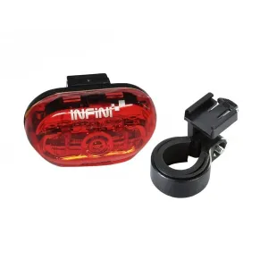 Мигалка задня Infini VISTA I-402R, 5 світлодіодів, 4 режими, 2x "AAA", з кріпл.