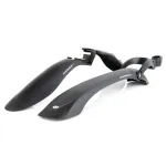 Комплект крил SIMPLA Hammer SDE 24"-29", кріплення заднього хомутом на 2 болти, чорні з білими вставками