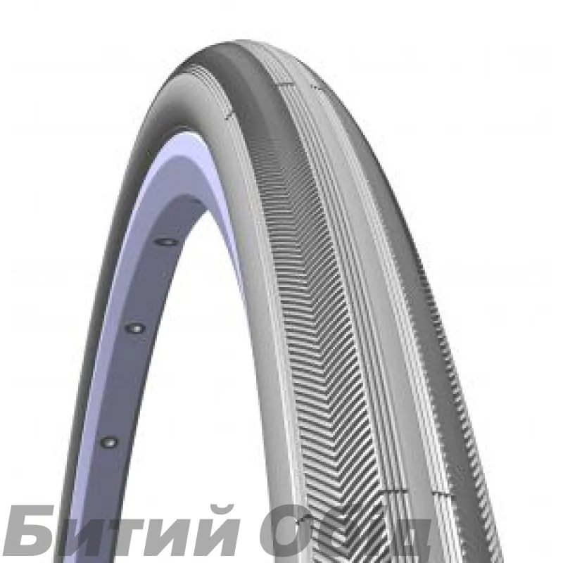 Покришка 24x1 3/8x1 1/4 (32-540) Mitas RIB V23 Classic, сіра для колясок