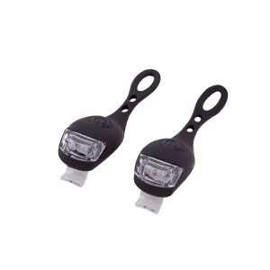 Комплект мигалок Green Cycle GLT-001 2 LED передня та задня 2 батареї в кожній CR2032 Комплект мигалок Green Cycle GLT-001 2 LED передня та задня 2 батареї в кожній CR2032
