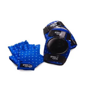 Защита для детей Green Cycle FLASH наколенники, налокотники, перчатки