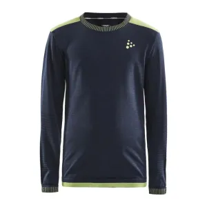 Термокофта Craft Fuseknit Comfort RN LS Junior black-green
