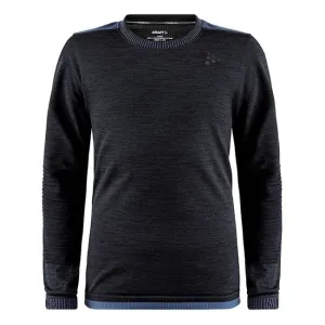 Термокофта Craft Fuseknit Comfort RN LS Junior black|blue 