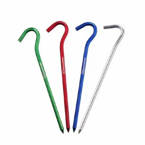Колышки с крючком алюминиевые Naturehike NH15A008-I, 16 см (8 шт)