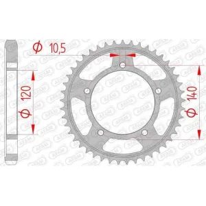 Звезда AFAM Steel Sprocket 530 [Silver], 43z