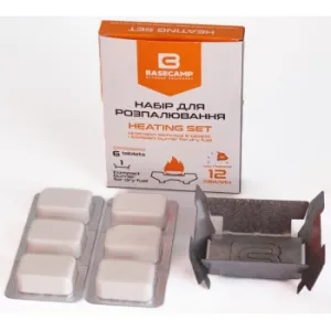 Набір для розпалювання (пальник+сухе пальне) Base Camp Heating Set 