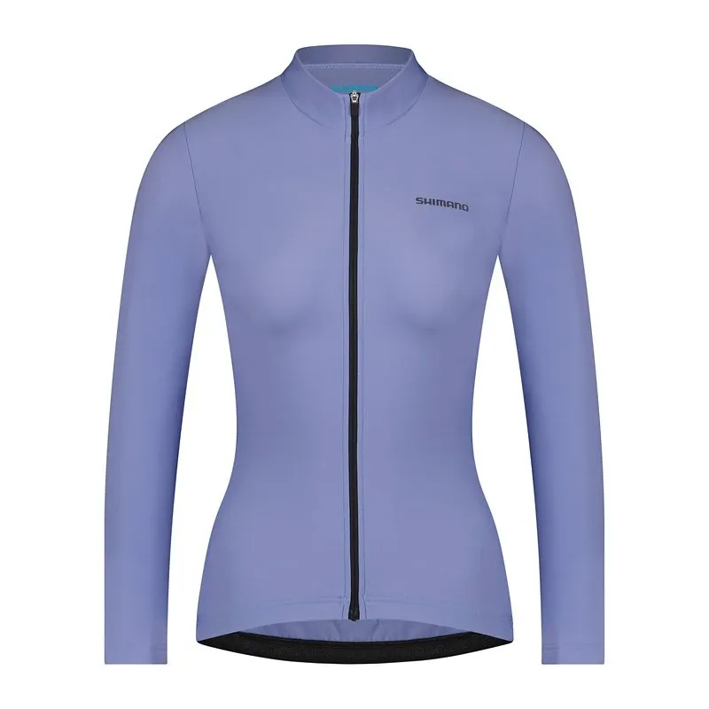 Велоджерсі жіноче Shimano Element long sleeves, блакитне
