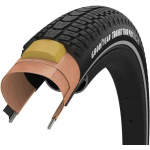 Покришка GoodYear Transit Tour Plus S5:Protection, 700 Wire, Black + reflective strips, 60tpi