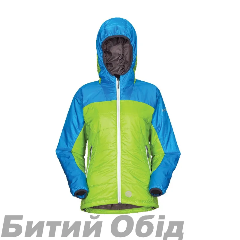 Утеплена куртка Milo Bomo Lady з Primaloft green/blue/grey 