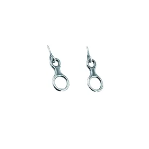 Сережки Rock Empire Earrings: Antiqued Silver Eights Ag 925 