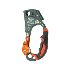 Жумар левый c роликом Climbing Technology QUICK Roll Ascender W/PULLEY Left grey