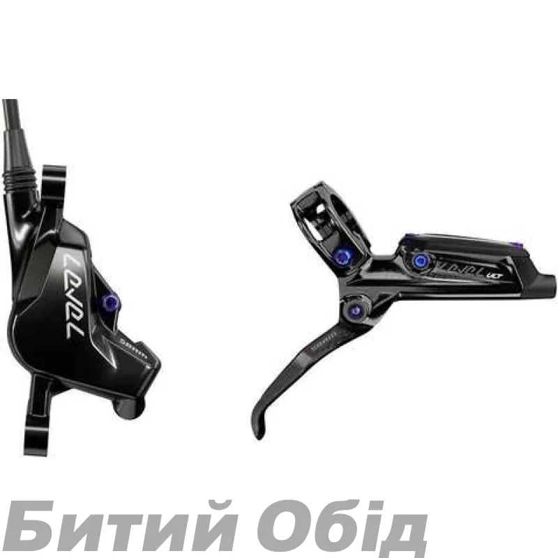Гальмо дискове SRAM Level Ultimate, Carbon Lever Rainbow Black 