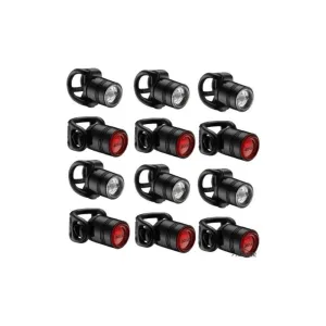 Набір переднього та заднього світла Lezyne FEMTO DRIVE BOX SET PAIR 6+6 штук Чорний 7 люменів Y10
