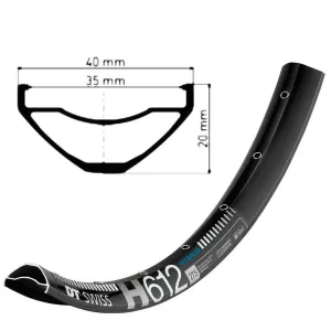 Обод DT Swiss H 612 27.5"
