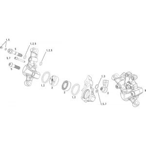 Запчастини для каліпера Avid CALIPER HARDWARE KIT - X0