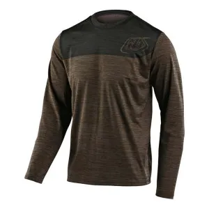 Джерсі TLD Flowline L/S Jersey [Shield Heather Walnut/Charcoal]