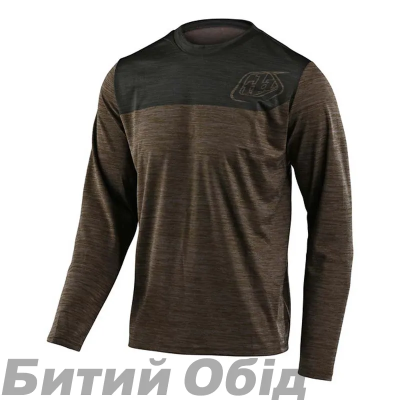 Джерсі TLD Flowline L/S Jersey [Shield Heather Walnut/Charcoal]