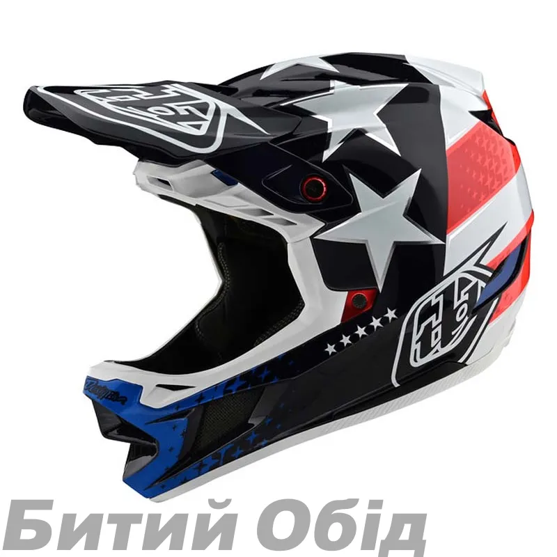 Вело шолом фуллфейс TLD D4 Composite [Freedom 2.0 Red/White]