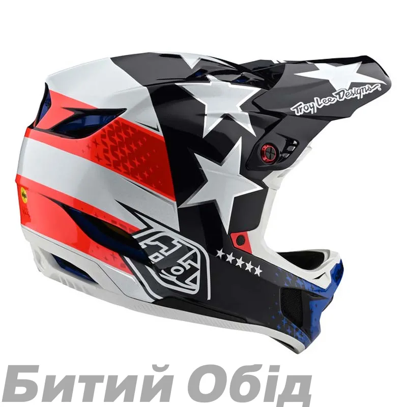 Вело шолом фуллфейс TLD D4 Composite [Freedom 2.0 Red/White]