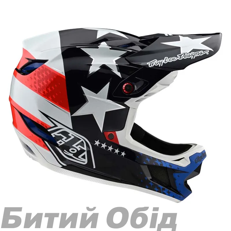 Вело шолом фуллфейс TLD D4 Composite [Freedom 2.0 Red/White]