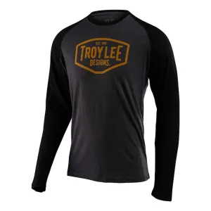 Футболка TLD Motor Oil L/S Raglan [CHARCOAL / BLACK] 