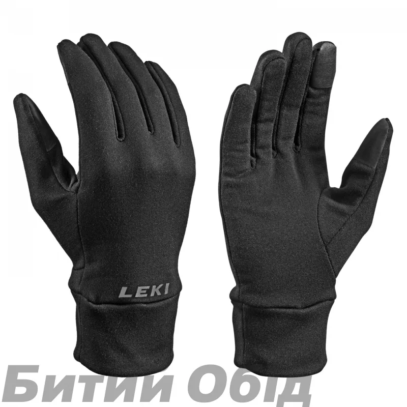 Рукавички LEKI Innerglove mf touch black 