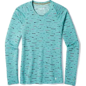 Футболка женская Smartwool Wm's Merino 150 Baselayer Print Long Sleeve 