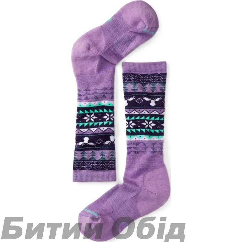 Шкарпетки для дівчаток Smartwool Girls' Wintersport Fairisle Moose 