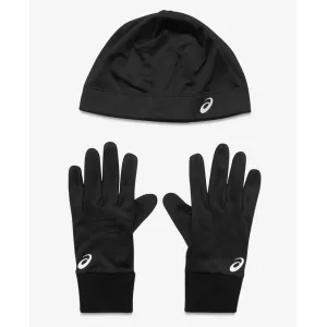 Комплект (шапка,перчатки) бег Asics RUNNING PACK 001|BLACK/BLACK