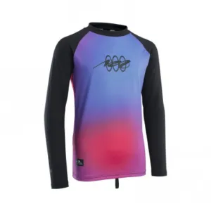 Гидромайка лайкра ION Rashguard Capture LS girls pink-gradient