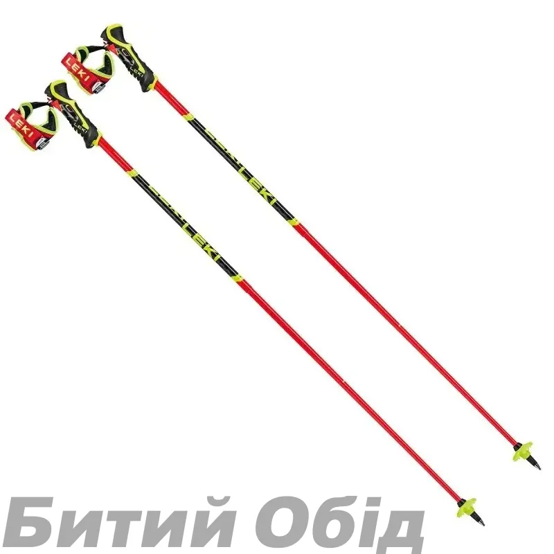 Палки Leki Venom SL 3D bright red-black-neonyellow 