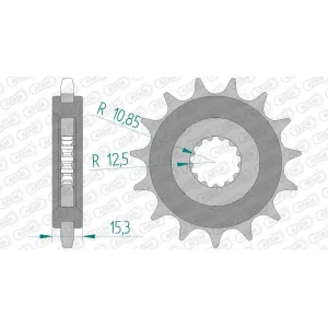 Звезда AFAM Shaft Sprocket 525 Rubber