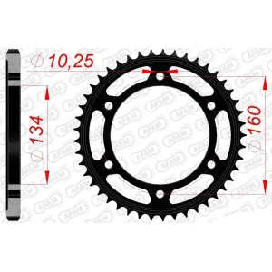 Звезда AFAM Steel Sprocket 525 [Black]