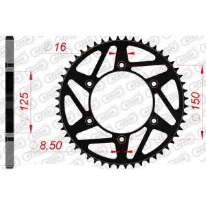 Звезда AFAM Steel-K Sprocket 520 - KTM/Husqarna/GasGas [Black]