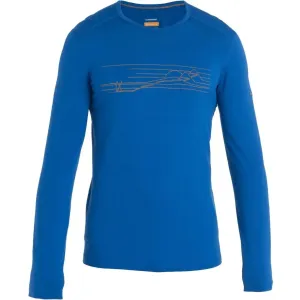 Термофутболка з довгим рукавом ICEBREAKER 200 Oasis LS Crewe Ski MEN LAZURITE 
