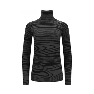 Термокофта жін. Aclima WarmWool 200 Roll Neck W's Black Motion 
