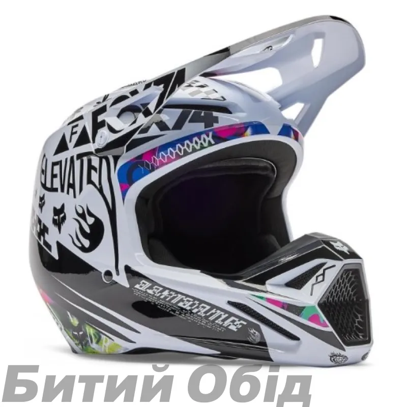 Шолом FOX V1 Helmet - IMAGE COSMO [White]