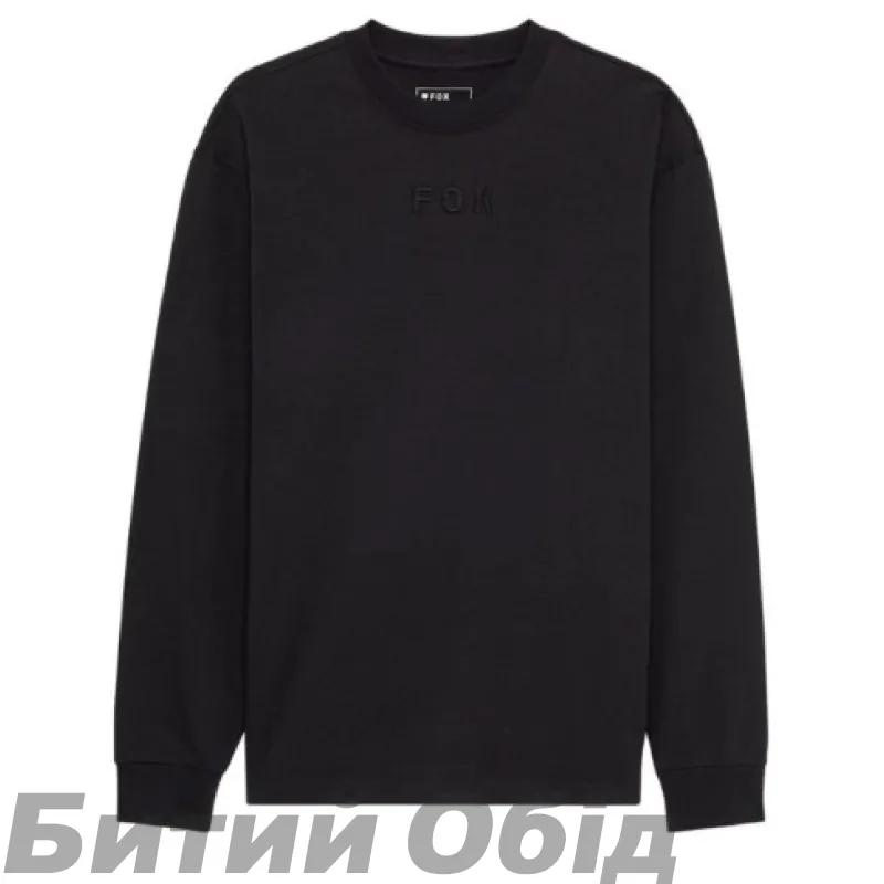 Футболка FOX OVERSIZE Long Sleeve Tee - WORDMARK [Black]
