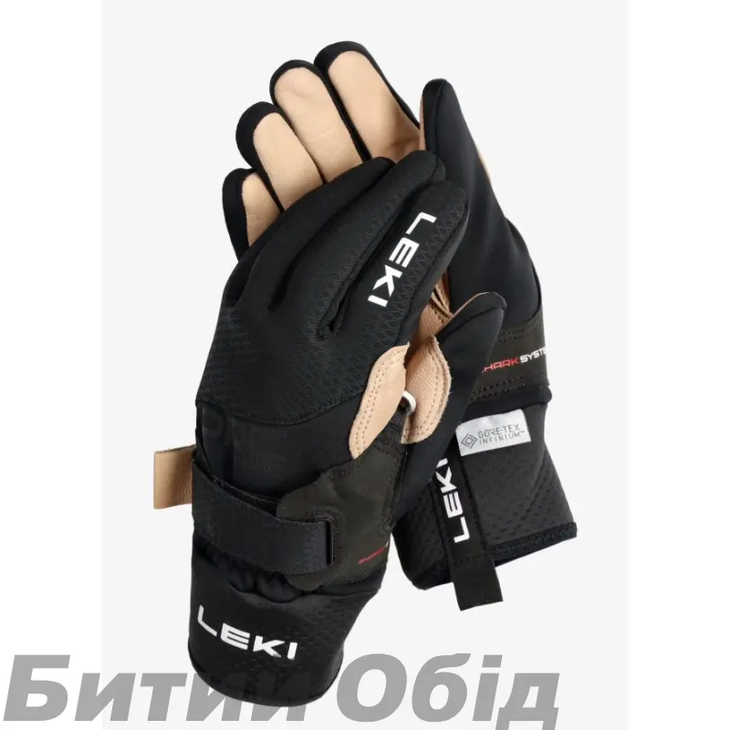 Рукавички LEKI PRC Premium Shark black-sand 