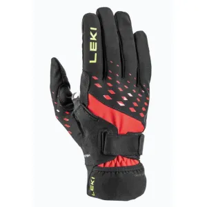 Перчатки LEKI Ultra Trail Breeze Shark black-red-neonyellow 