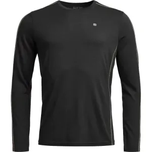 Термофутболка Ortovox 185 ROCK'N'WOOL LONG SLEEVE M black raven - черный