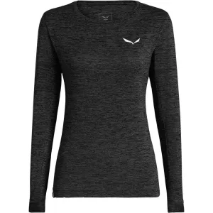Футболка ж Salewa PUEZ MELANGE DRY W L/S TEE 27454 0911 - черный