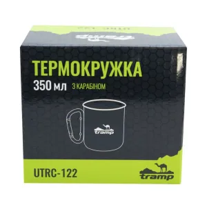 Термокухоль TRAMP з карабіном 350мл UTRC-122 олива Термокухоль TRAMP з карабіном 350мл UTRC-122 олива