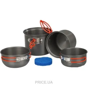 Набір посуду TRAMP з анодованого алюмінію на 1-2 персони 0,9/1,3л UTRC-075 Набір посуду TRAMP з анодованого алюмінію на 1-2 персони 0,9/1,3л UTRC-075
