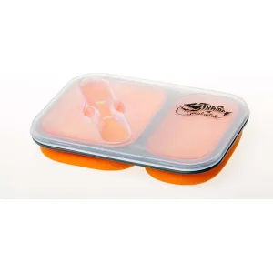 Контейнер силіконовий на 2 відсіку Tramp (900ml) з ловілкой  Контейнер силіконовий на 2 відсіку Tramp (900ml) з ловілкой