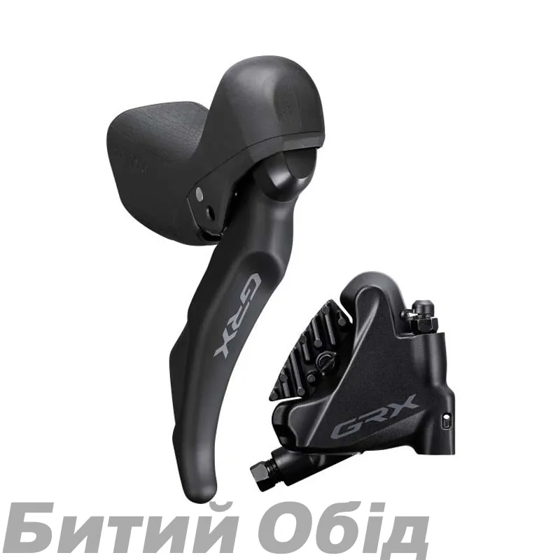 Тормоз гидравл диск Shimano RX400-1 GRX, задний (правая торм.ручка/шифтер ST-RX600 11-скор, калипер BR-RX400, гидролиния 1700мм)