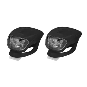 КОМПЛЕКТ: Світло переднє Longus2LED/2 ф-ції + заднє 2LED/2 ф-ції, чорний КОМПЛЕКТ: Світло переднє Longus2LED/2 ф-ції + заднє 2LED/2 ф-ції, чорний