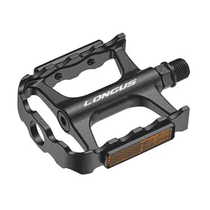 Педали Longus MTB PREMIUM Al, пром подшипники, черный