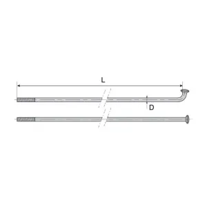 Спицы Mach1 Inox Plus (нержавейка) 2/1 шт